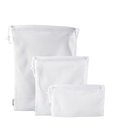 Sanitized Reusable Cotton Mesh Produce Bags, 3 Pack