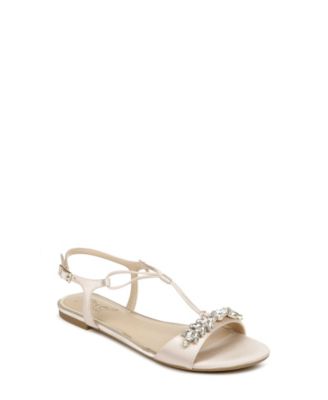 dressy silver flat sandals