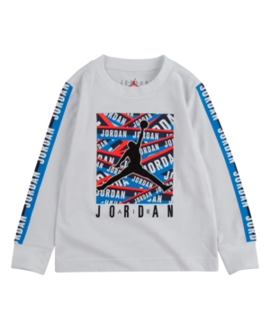 image of Jordan Little Boys Taped Up Long Sleeve T-shirt
