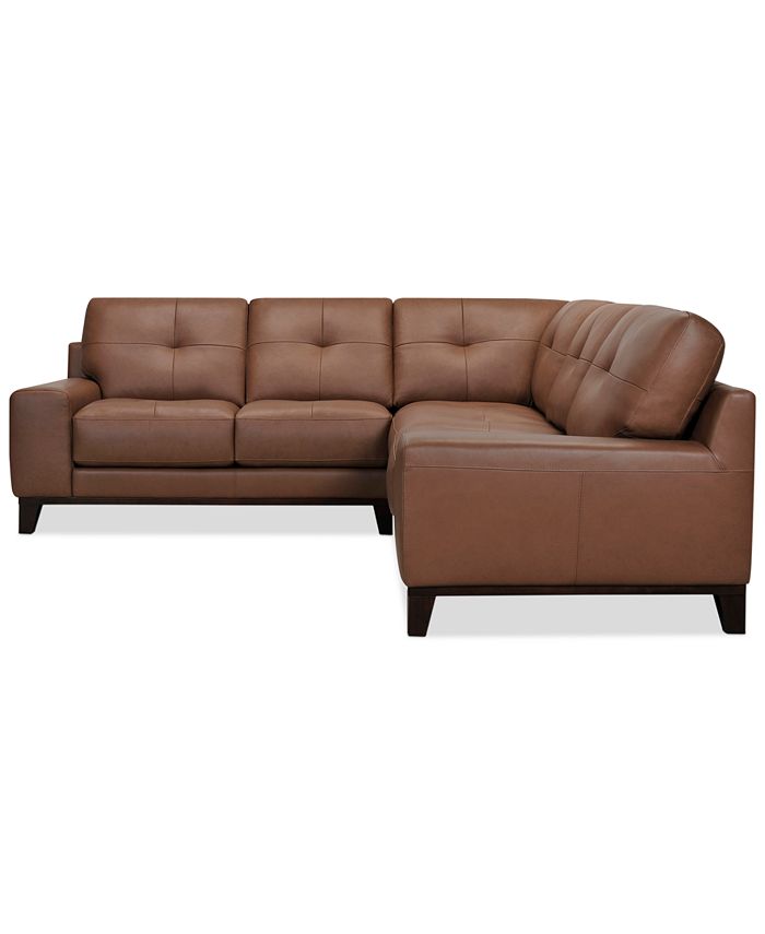 Furniture Harli 2Pc. Leather Sectional, Created for Macy's & Reviews