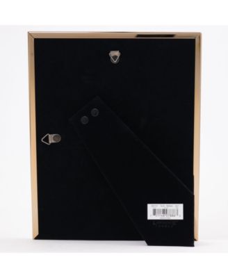 Elegant Metal Picture Frame with Bevel Cut Mat for Photo, 5" x 7"