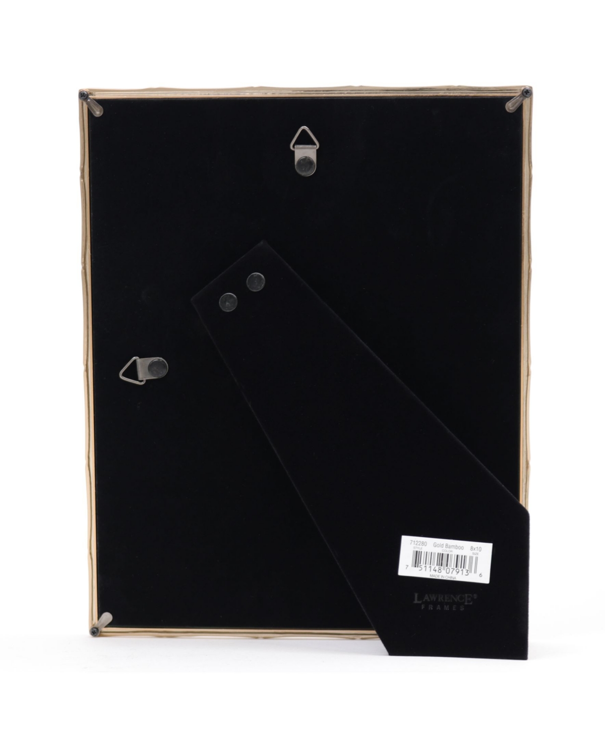 High Quality Polished Cast Metal Picture Frame - Bamboo Design with Mat for, 8