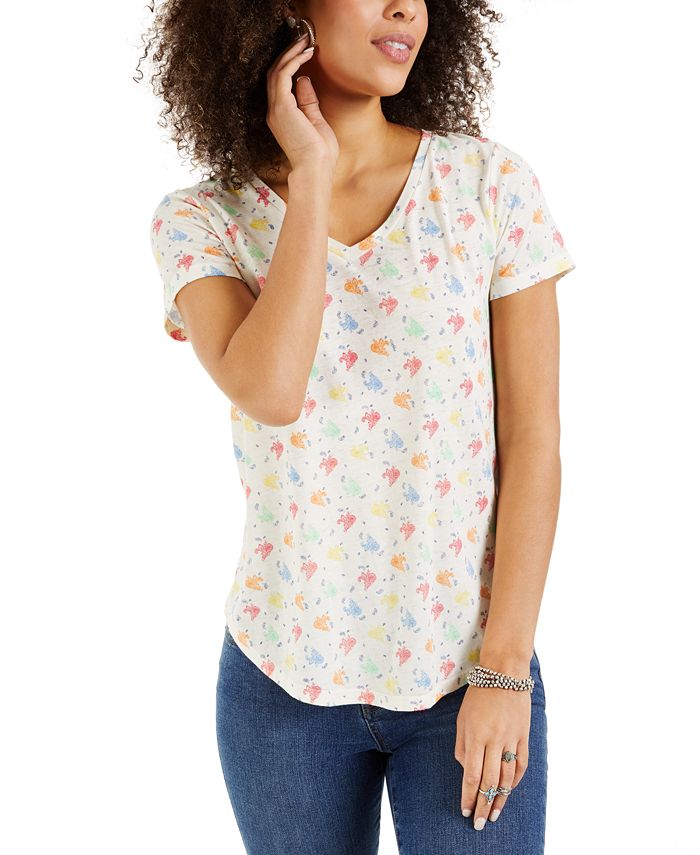 Style & Co Printed TShirt, Created for Macy's & Reviews Tops Women