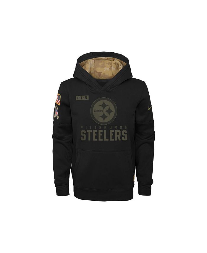 Nike Youth Pittsburgh Steelers Salute To Service Therma Hoodie