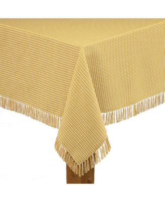 Homespun Gold 100% Cotton Tablecloth 52"X70"