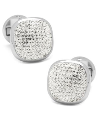 Men's Pave Cufflink and Stud Set