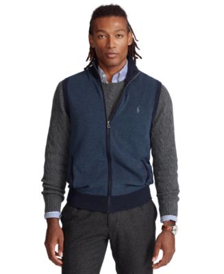 Polo Ralph Lauren Men's Full-Zip Sweater Vest - Macy's