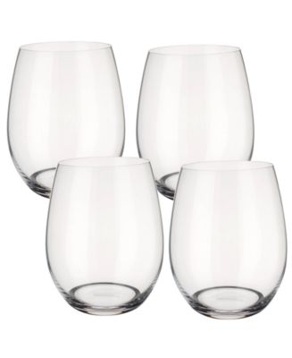 Villeroy & Boch Entrée Double Old Fashioned or White Wine Stemless, Set ...