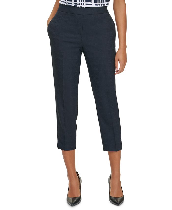 Calvin Klein Straight-Leg Capris - Macy's