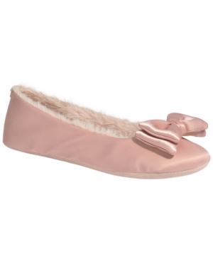 image of Kate Spade New York Women-s Mallow Satin Ballerina Slippers