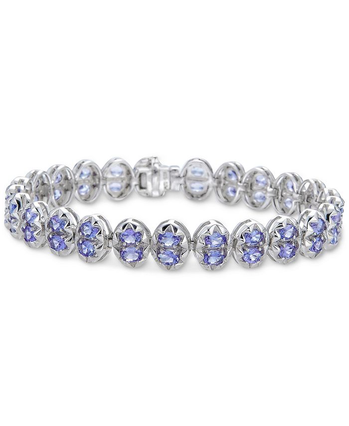 Macy's Tanzanite Tennis Bracelet (83/8 ct. t.w.) in Sterling Silver Macy's