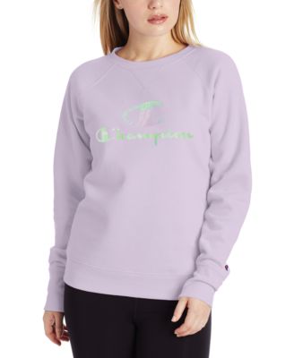 light purple champion sweatshirt