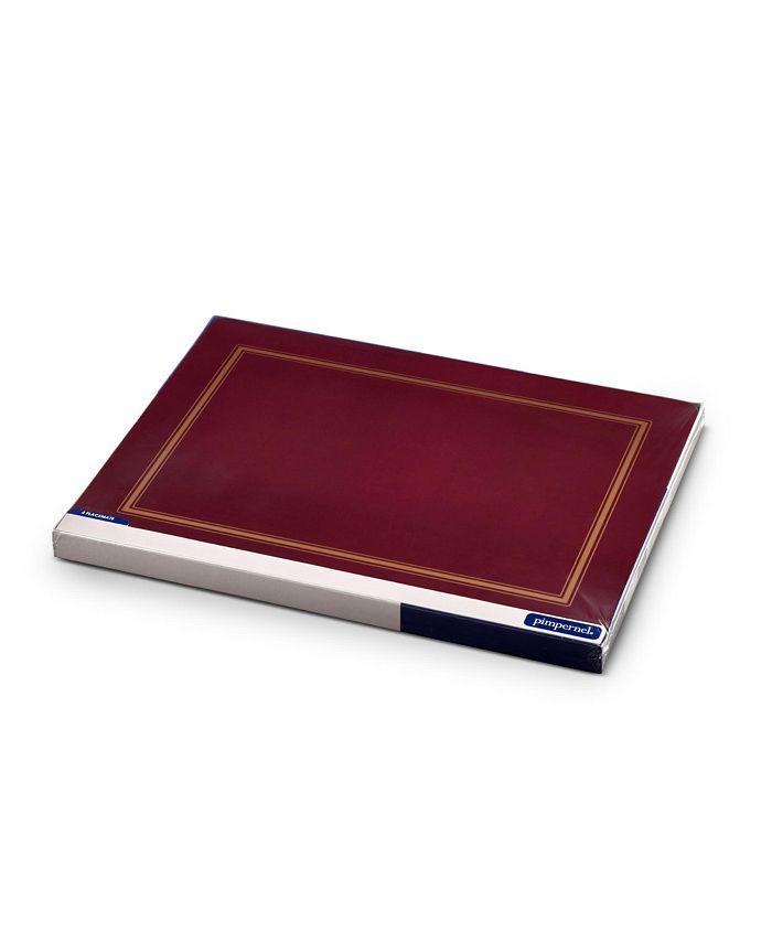 Pimpernel Classic Burgundy Placemats, Set of 4 Macy's