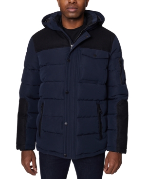 NAUTICA MEN'S PARKA WITH ATTACHED HOOD