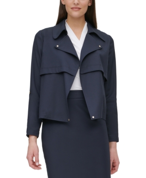 Dkny Petite Open-Front Jacket