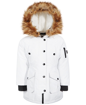 Diesel Little Girls Faux-Fur Hooded Parka