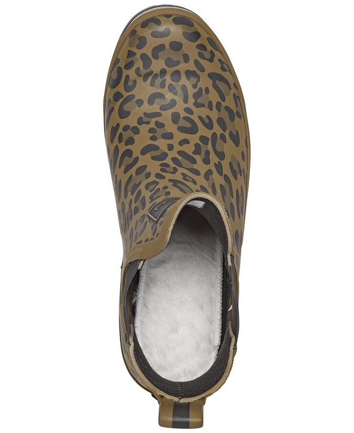 joules Women's Leopard Wellibobs Short Height Rain Boots from Finish