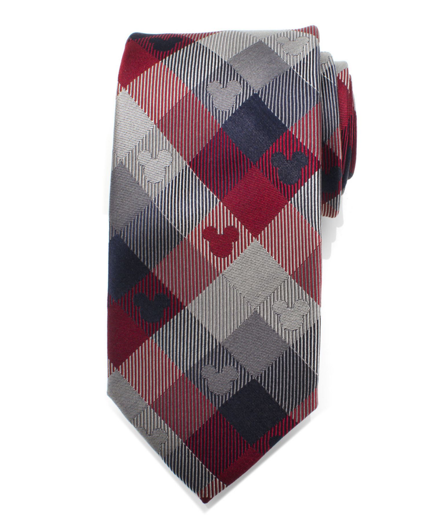 Mickey Mouse Plaid Men's Tie