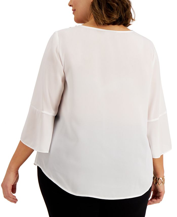 Jubilee Gold Ruffle Sleeve Top *XS-XL*