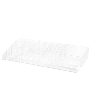 Richards Homewares 53 Compartments Cosmetic And Makeup Palette Organizer Tray Bedding In Clear