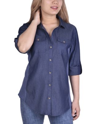 lightweight denim shirt womens