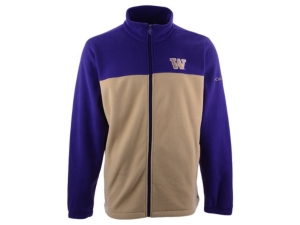 Columbia Washington Huskies Men's Flanker Jacket Iii Fleece Full Zip Jacket