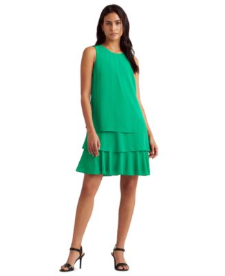 Lauren Ralph Lauren Petite Georgette Shift Dress Macy s