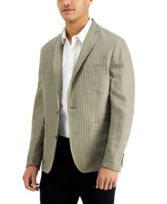 INC International Concepts - Men's Slim-Fit Striped Blazer