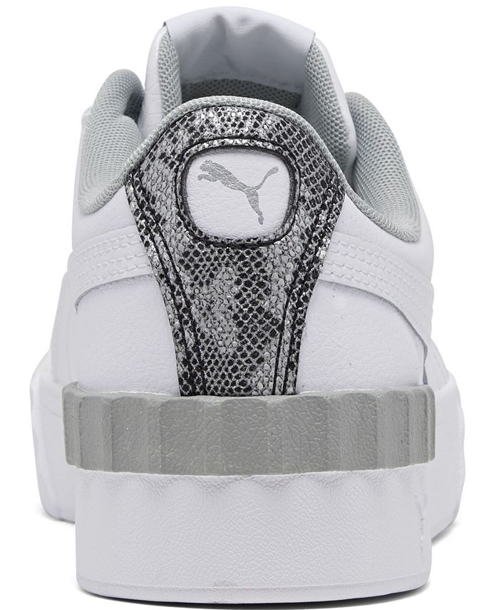 puma carina lift snake trainers in white