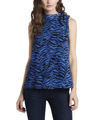 macys tie neck blouse