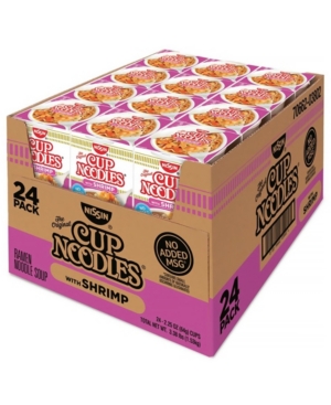 UPC 070662038024 product image for Nissin Cup Noodles with Shrimp, 2.25 oz, 24 Count | upcitemdb.com