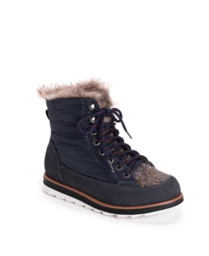 Women's Sigrid Laceup Cold Weather Furry Booties Women's Shoes