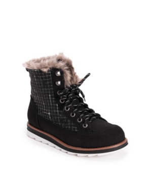 Women's Sigrid Laceup Cold Weather Furry Booties Women's Shoes