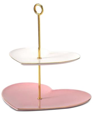Martha Stewart Collection - Valentine's Day Two-Tier Heart Server, Created for Macy's