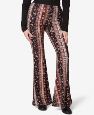 printed flare leggings