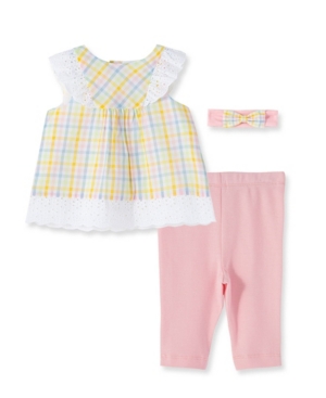 Baby Girls Pastel Check Set