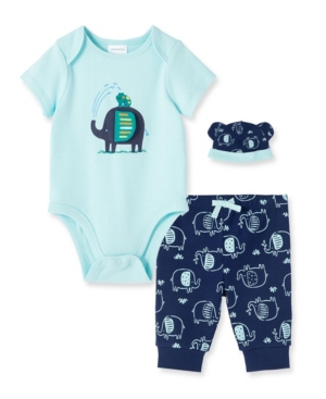 Baby Boys Elephant Frog Bodysuit Pant Set