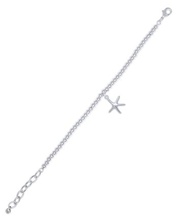 Macy's - Silver Plated Starfish Beaded Bracelet
