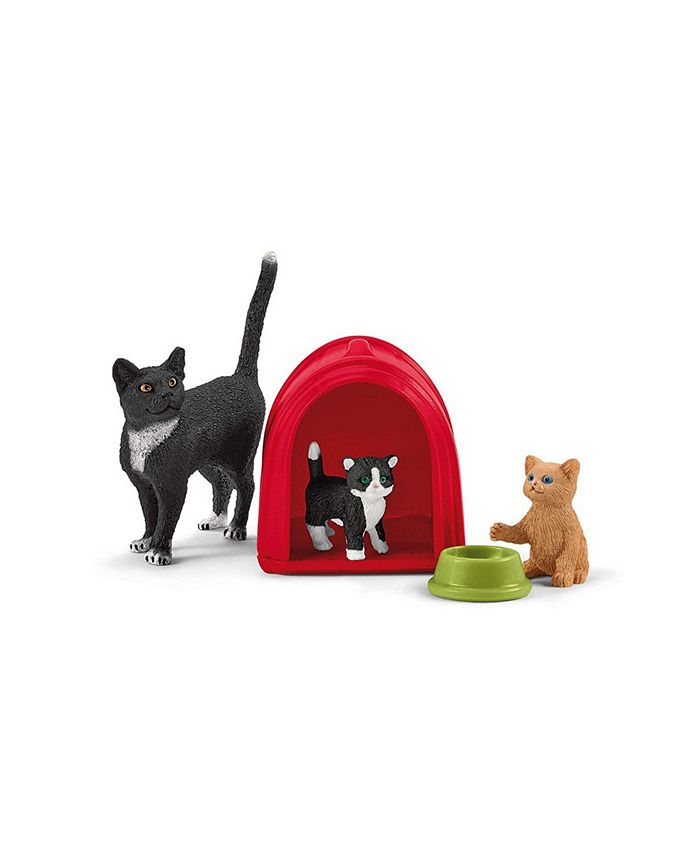 Schleich Farm World, Playtime for Cute Cats Playset and Toy Figurines