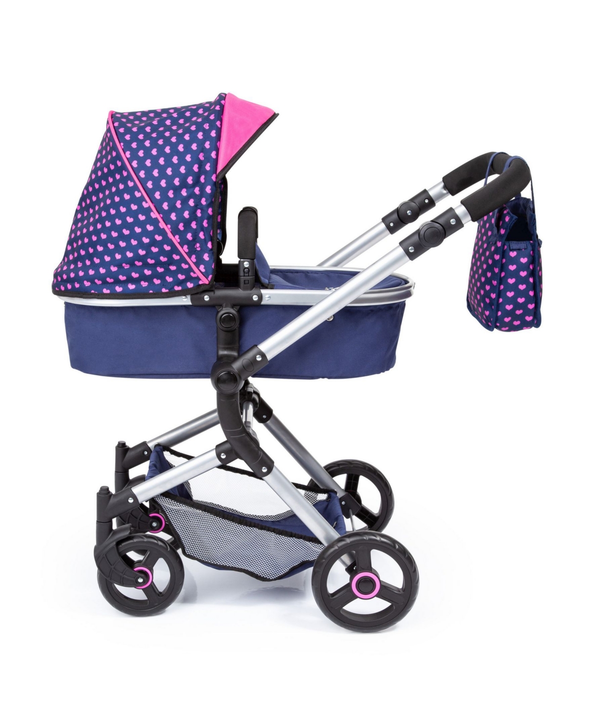 Redbox Baby Doll City Vario Pram Baby Doll Stroller With Diaper Bag In Multi