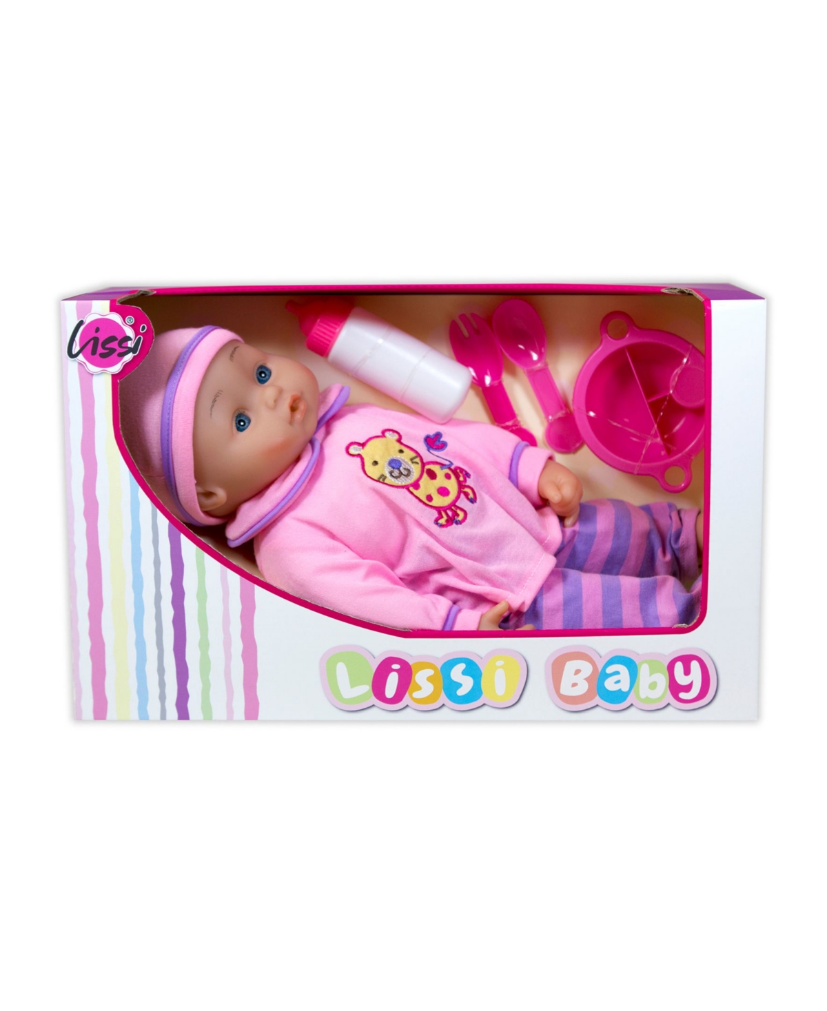 Shop Redbox Lissi Dolls 16" Soft Baby Doll With Feeding Accessories In Multi