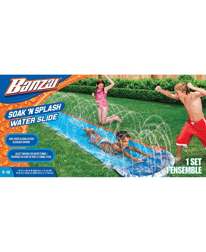 Banzai Soak N Splash Water Slide Macy's