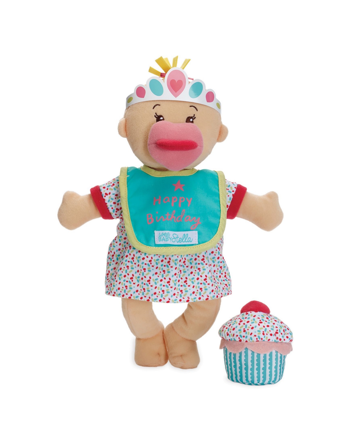 Manhattan Toy Company Wee Baby Stella Sweet Scents 12" Soft Baby Doll And Birthday Set In Multi