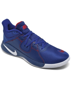 image of Nike Men-s Fly. By Mid Basketball Sneakers from Finish Line