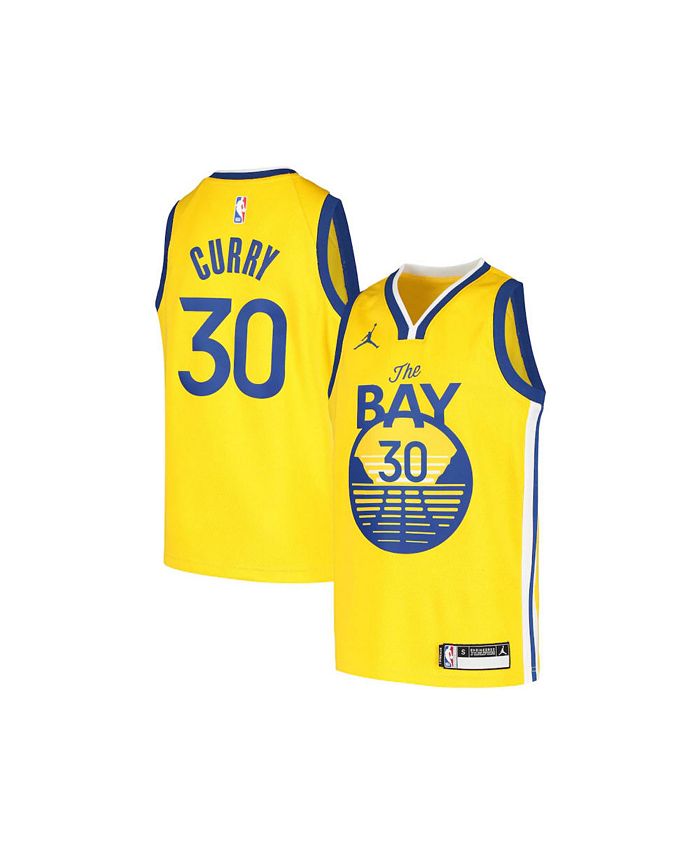 Kids Golden State Warriors Steph Curry Jersey Shorts Set - Blue