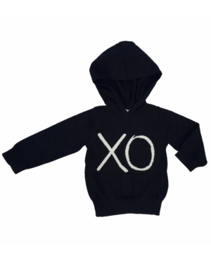 Baby Boys and Girls Certified Organic Cotton Knit Xo Hoodie Sweater