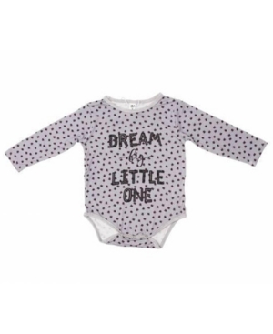 Baby Boys and Girls Dream Big Little One Long Sleeve Onesie