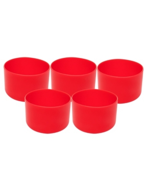 Mind Reader Silicone Hydro Bottle Sleeve Cup Holder Pack of 5