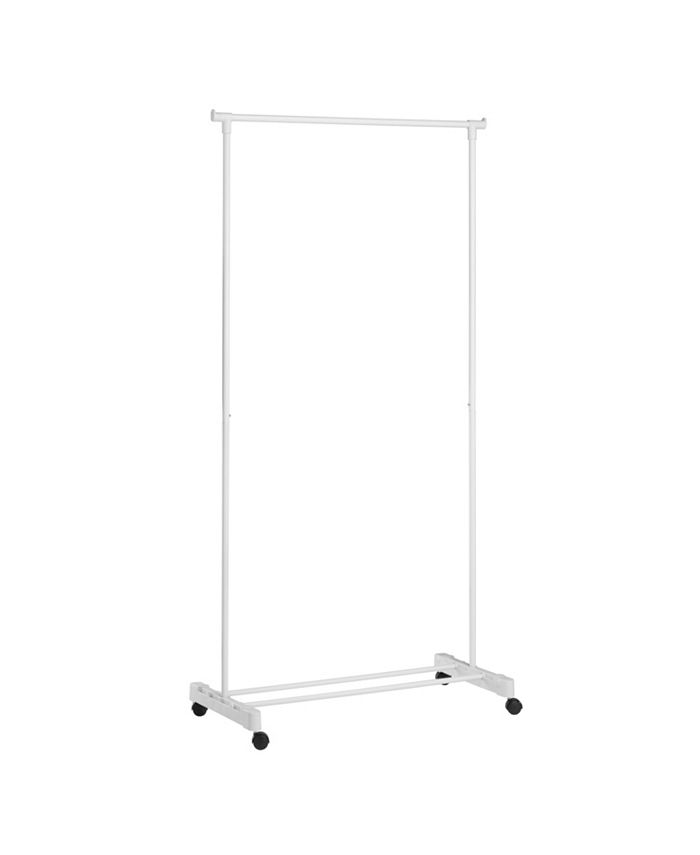 Honey Can Do White Portable Garment Rack & Reviews - Cleaning ...