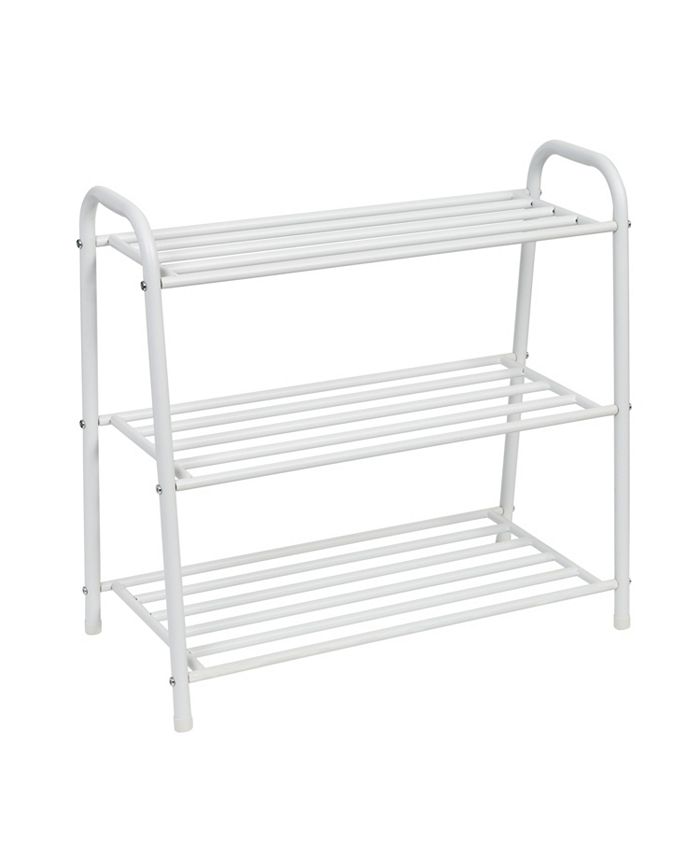 Honey Can Do 3Tier White Matte Metal Shoe Rack Macy's